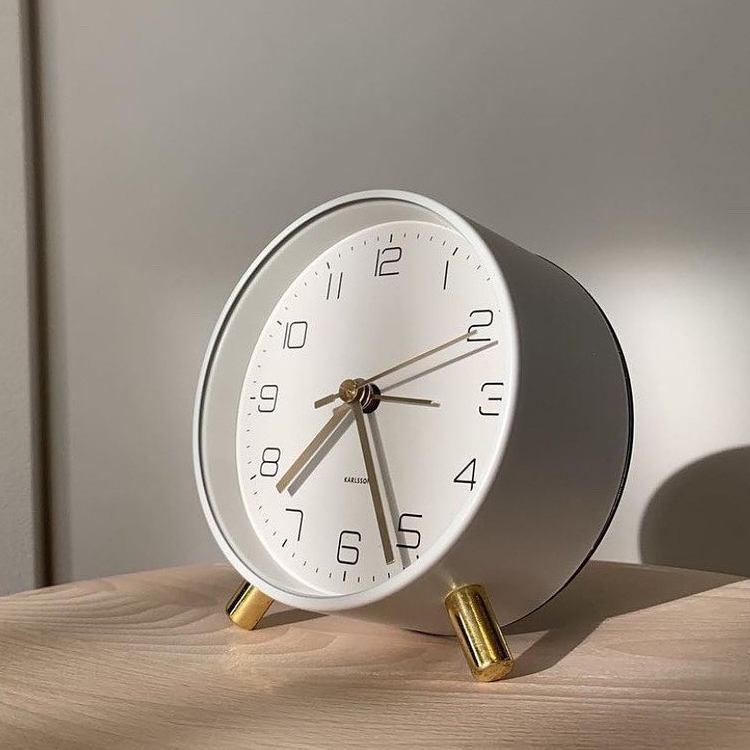 KARLSSON カールソン Alarm clock Data Flip rubberized bright orange