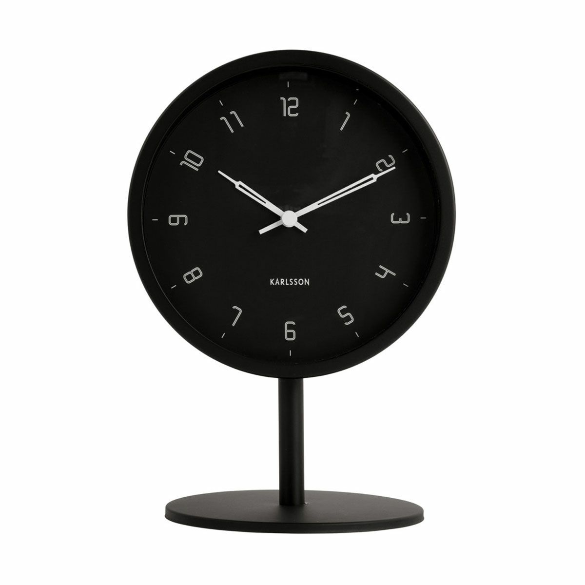 KARLSSON カールソン Table clock Stark iron matt black | KARLSSON
