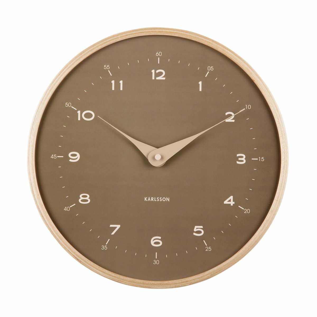 KARLSSON カールソン Wall clock Osado Dome wood black | KARLSSON