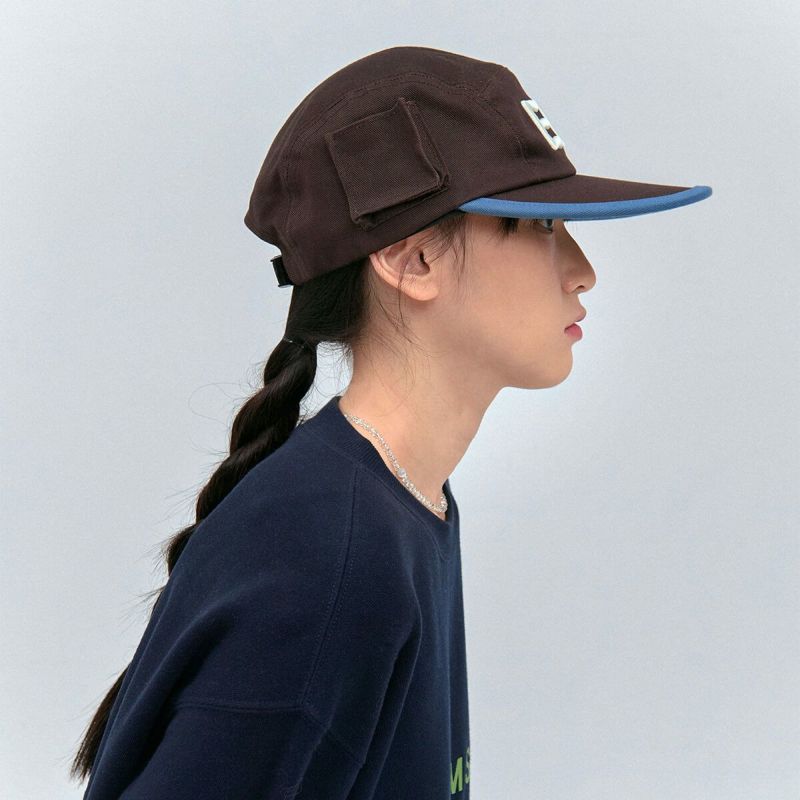 帽子 eru elldu エルドゥ EEE Pocket Camp Cap - Dark Brown | elldu | CAViAR