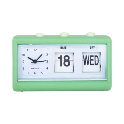 KARLSSON カールソン Alarm clock Data Flip rubberized bright orange