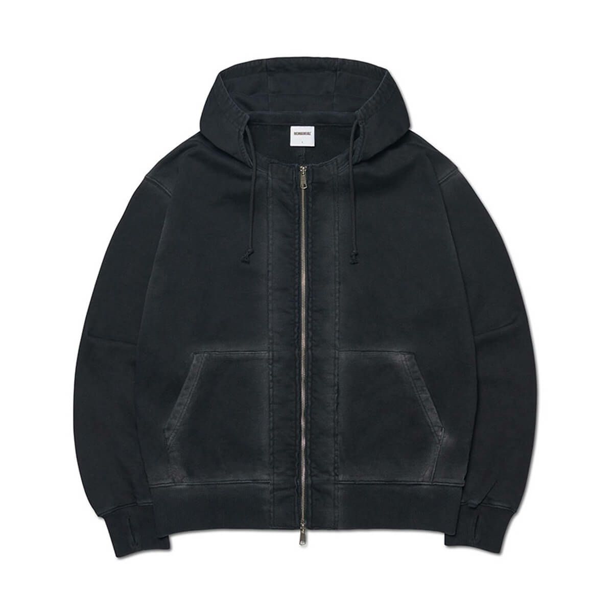 NOMANUAL ノーマニュアル SHIELD DENIM BERMUDA PANTS - WASHED BLACK